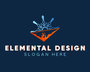 Fire Ice Ventilation logo design