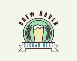 Beer Brewery Bar logo design