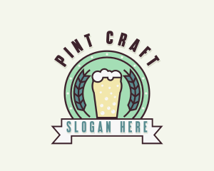 Beer Brewery Bar logo design