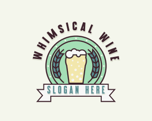 Beer Brewery Bar logo design