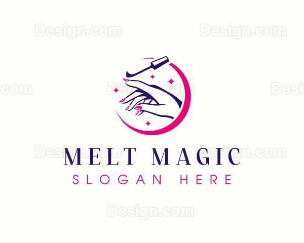 Nail Polish Manicure Logo