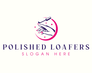 Nail Polish Manicure logo design