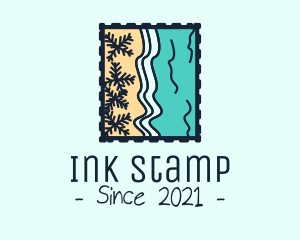 Beach Post Stamp  logo