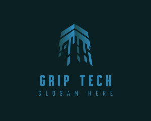 Digital Tech Arrow logo design