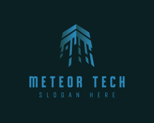 Digital Tech Arrow logo design