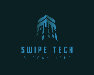 Digital Tech Arrow logo design