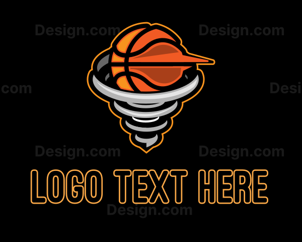 Basketball Tornado League Logo
