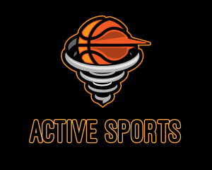 Basketball Tornado League Logo