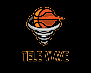 Basketball Tornado League logo design