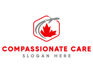 Canada Plane Leaf  Logo