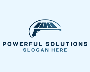 Flooring Power Washer Cleaning logo design