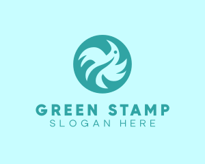 Green Bird Wing logo design