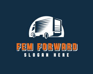 Truck Cargo Forwarder logo design