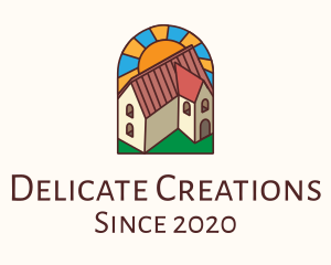 Stained Glass Religious Convent logo design