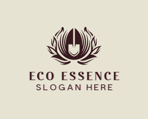 Eco Shovel Gardening logo design