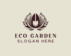 Eco Shovel Gardening logo design