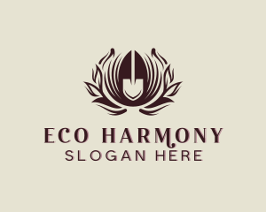 Eco Shovel Gardening logo design