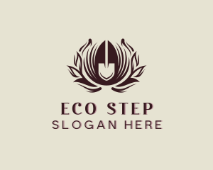 Eco Shovel Gardening logo design