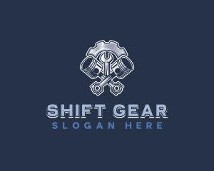 Piston Gear Repair logo design