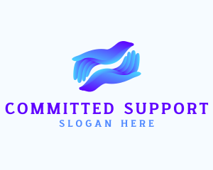 Support Hands Charity logo design