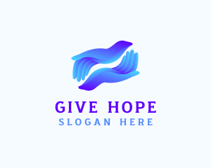 Support Hands Charity logo design