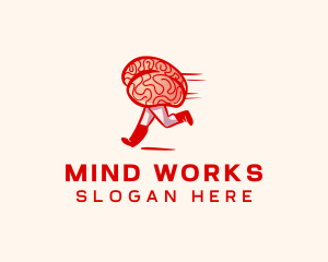 Mind Psychology Brain logo design