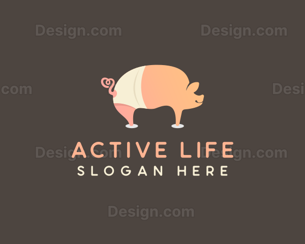 Pig Animal Farm Logo