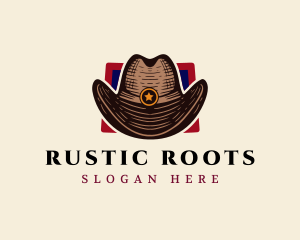 Rustic Cowboy Hat logo design