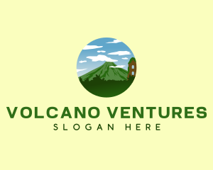 Mayon Volcano Philippines logo design