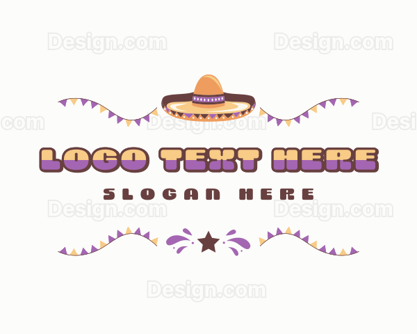 Mexican Festive Celebration Logo