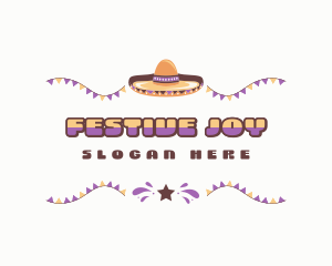 Mexican Festive Celebration logo design