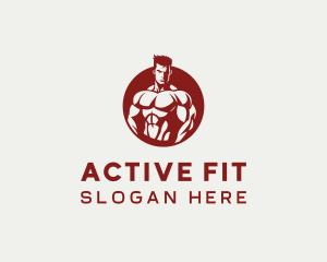 Bodybuilding Fitness Sports logo design