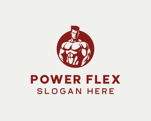 Bodybuilding Fitness Sports logo design