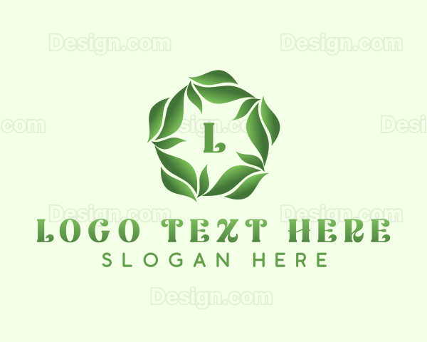 Natural Herbal Leaves Logo