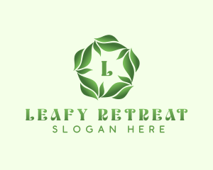 Natural Herbal Leaves logo design