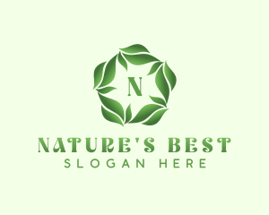 Natural Herbal Leaves logo design