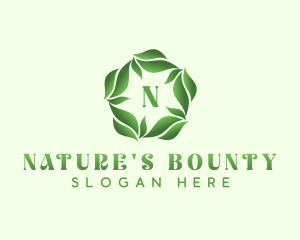 Natural Herbal Leaves logo design