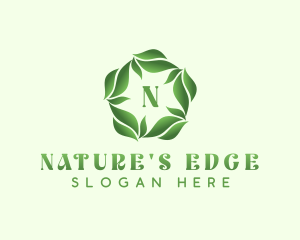 Natural Herbal Leaves logo design