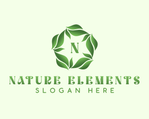 Natural Herbal Leaves logo design