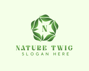 Natural Herbal Leaves logo design