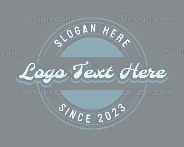 Retro Business Badge Logo