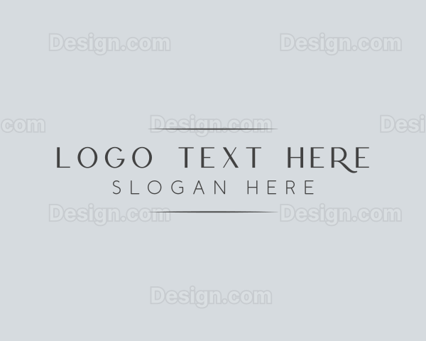 High End Elegant Business Logo