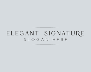 High End Elegant Business logo design