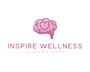 Mental Wellness Brain logo design