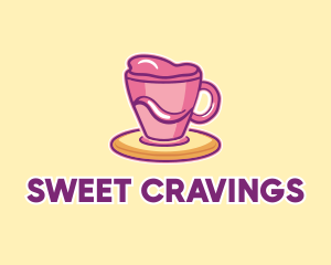 Sweet Coffee Cup Drink logo design