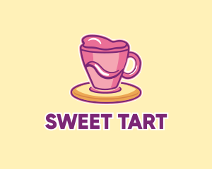 Sweet Coffee Cup Drink logo design