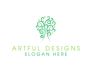 Tree Plant Spa logo design