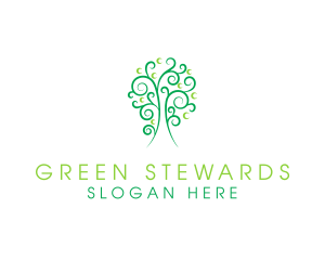 Tree Plant Spa logo design