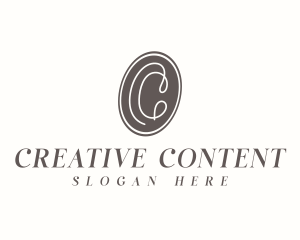 Creative Cursive Letter C logo design