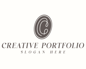 Creative Cursive Letter C logo design